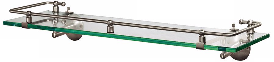 Gatco Premier Satin Nickel  20 1/2" Wide Railing Wall Shelf