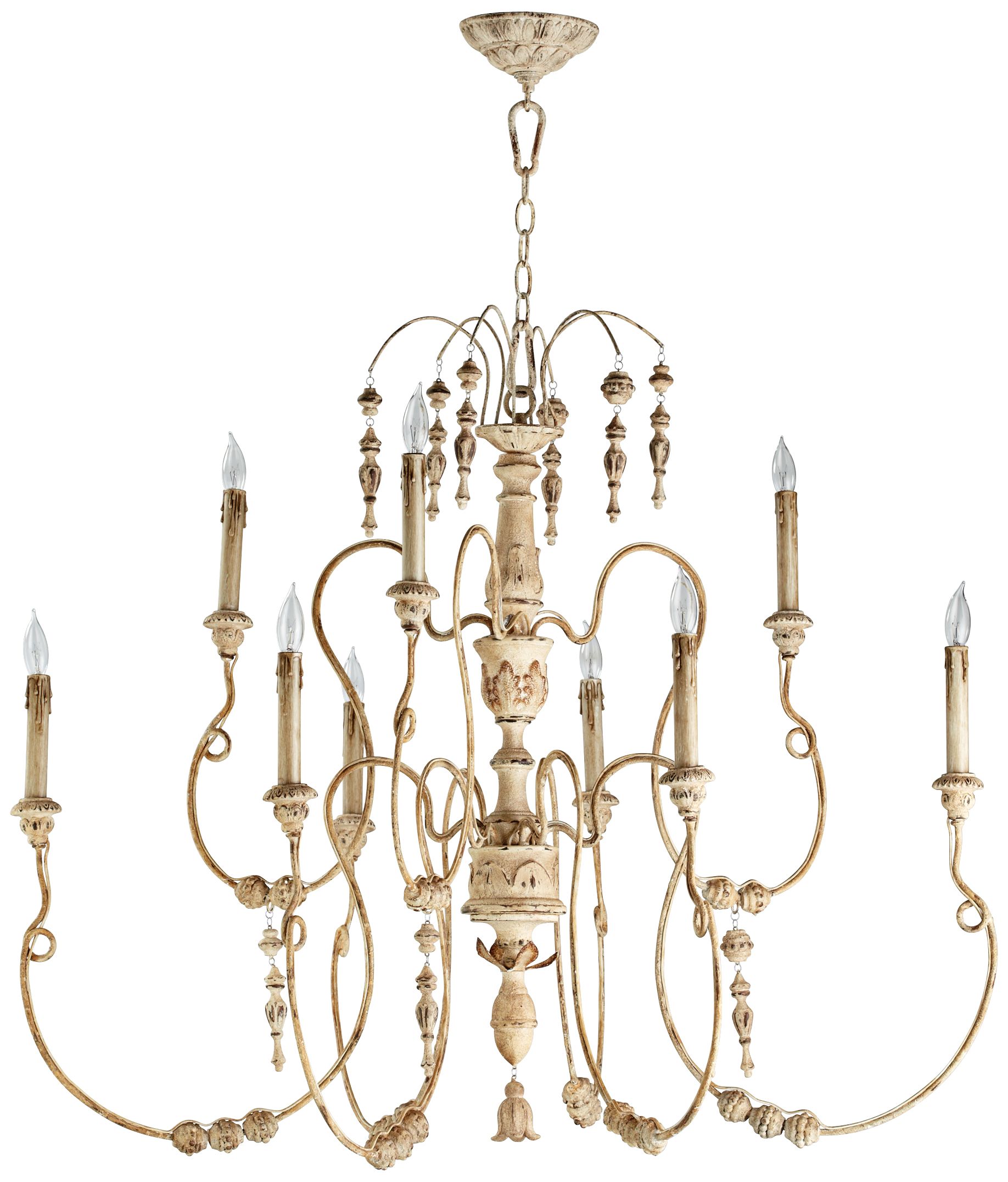 Quorum Salento 9-Light 40 1/2" Wide Persian White Chandelier