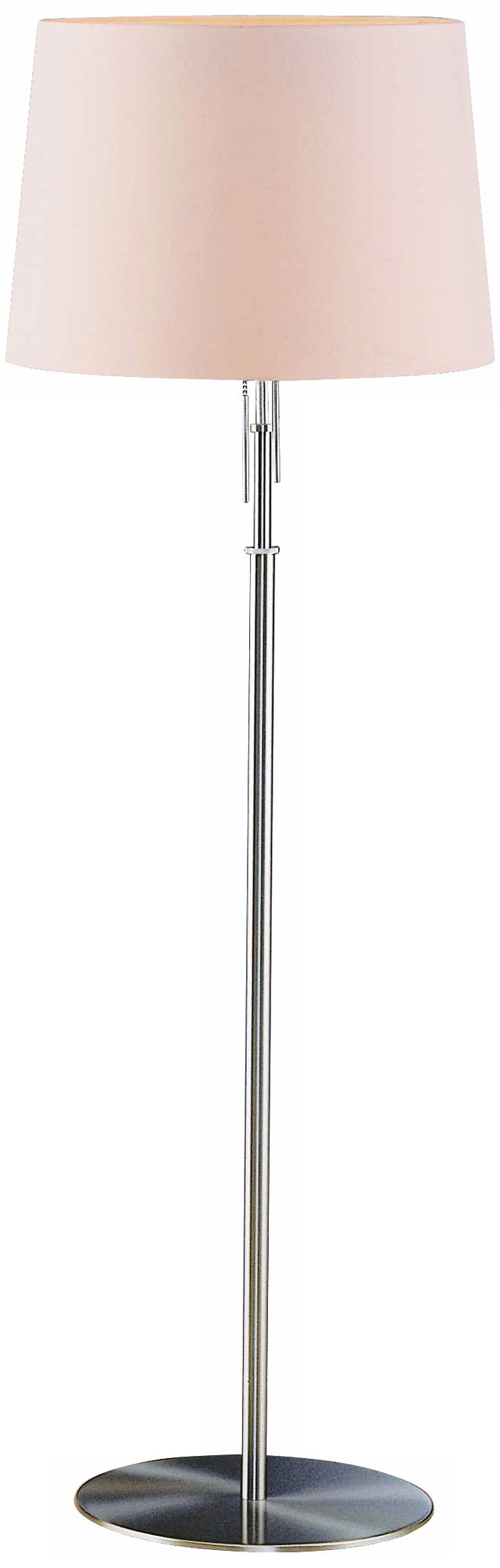 Satin Nickel White Illuminator Holtkoetter Floor Lamp