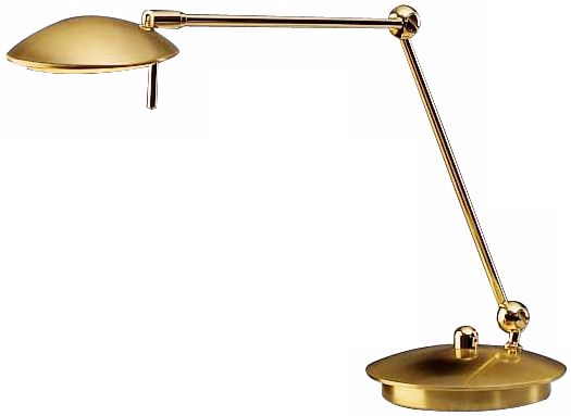 Brushed Brass Adjustable Holtkoetter Pharmacy Desk Lamp