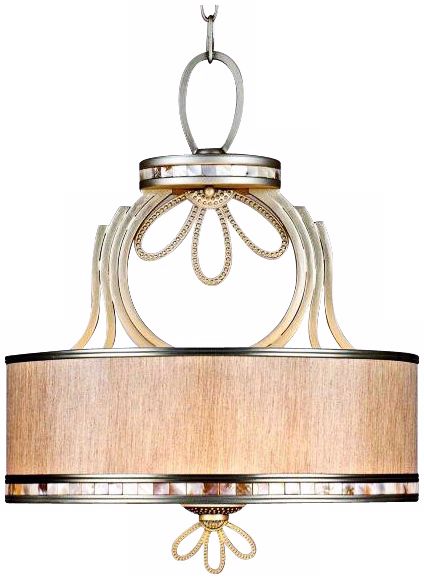 Authenticity Ocean Drive 18" Gilded Silver Pendant Light
