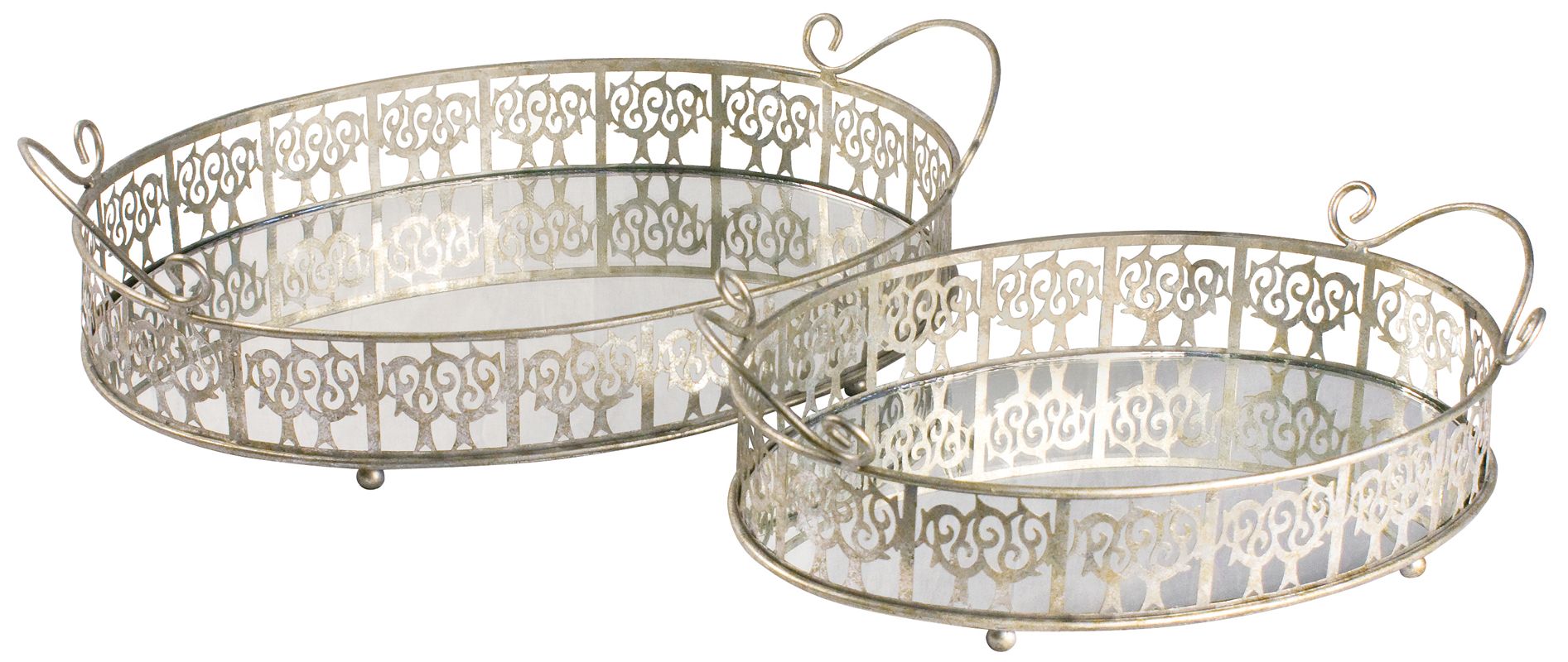 Set of 2 Lasko Mirror Trays
