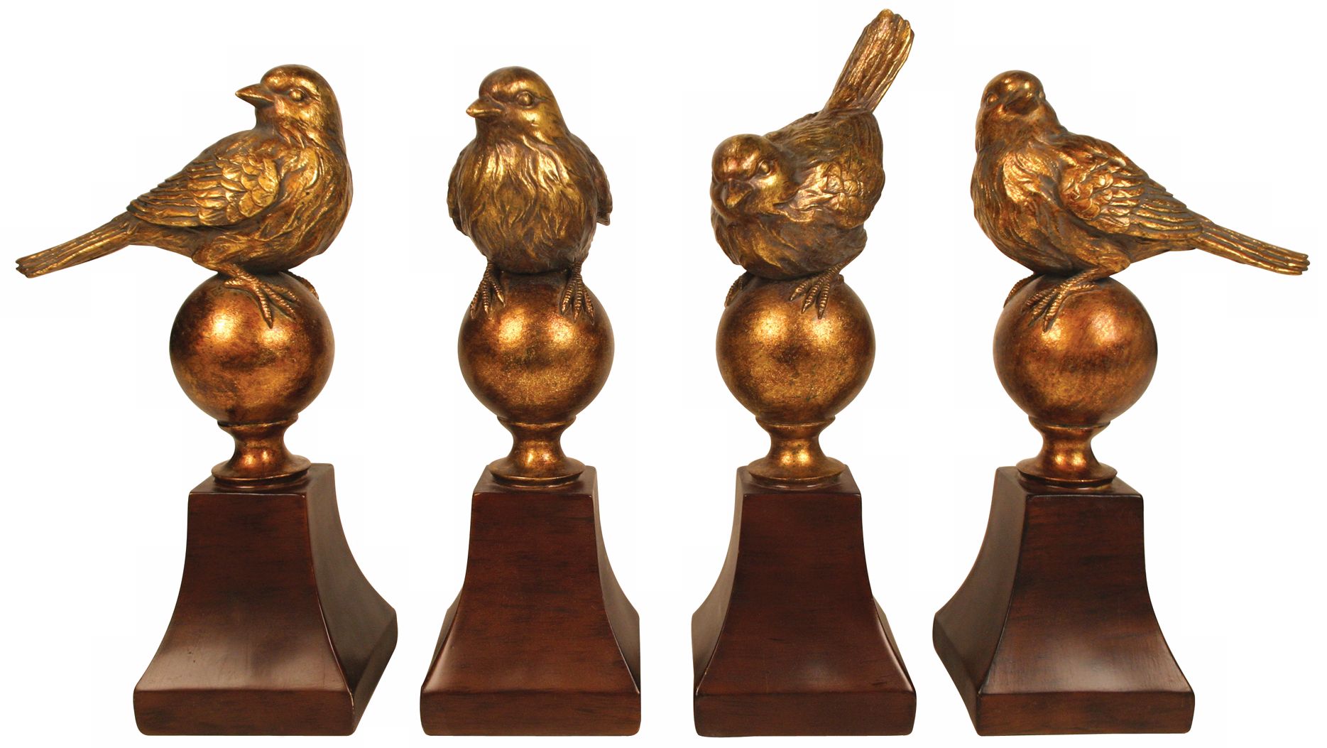 Set of 4 Audobon Finials