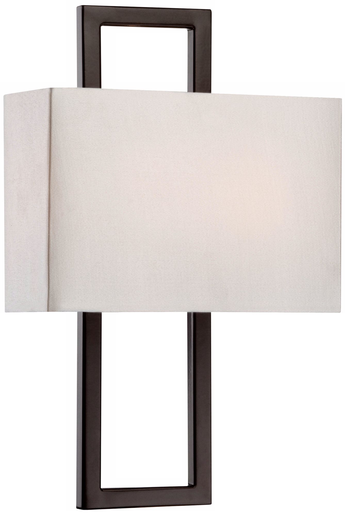 Bronze 15 1/2" High Rectangular Wall Sconce
