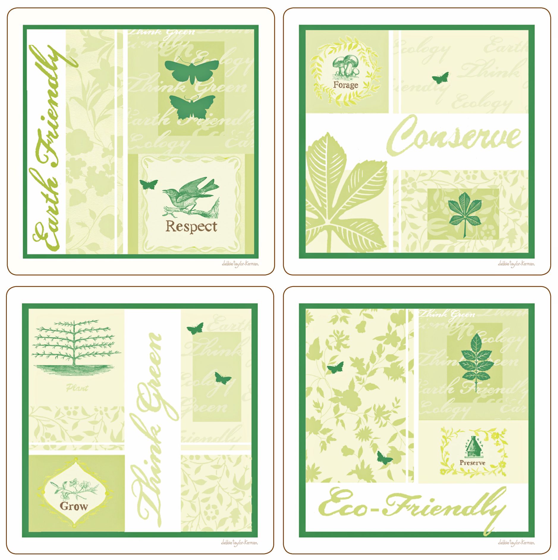 Hindostone Set of Four Earth Friendly Stone Coasters