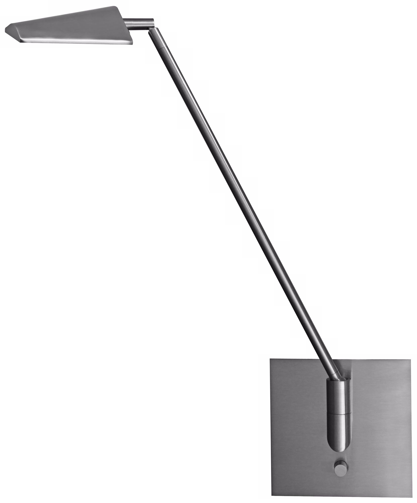 Mondoluz Ronin Brushed Platinum Hard-Wired LED Wall Lamp