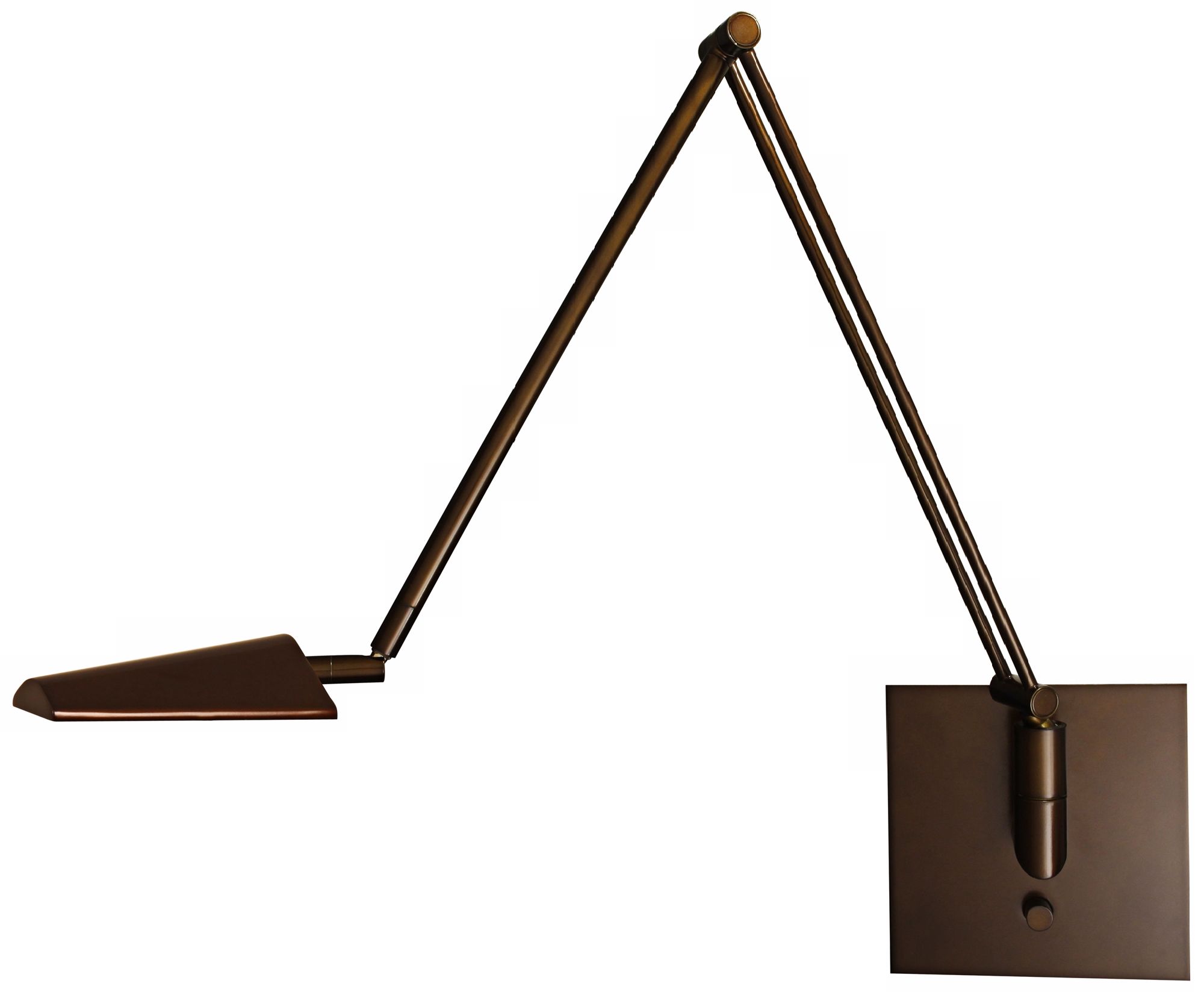 Mondoluz Ronin Urban Bronze LED Swing Arm Wall Lamp
