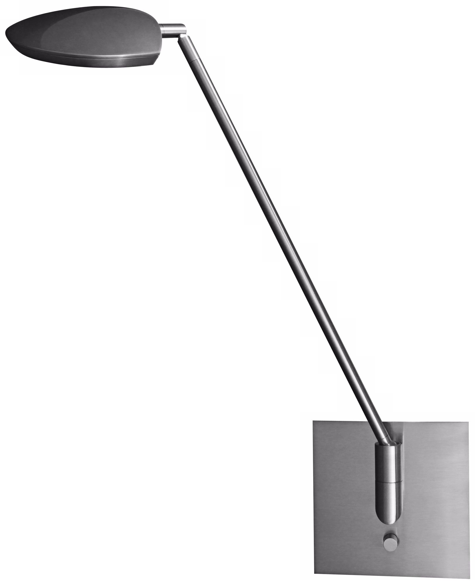 Mondoluz Pelle Brushed Platinum LED Wall Lamp