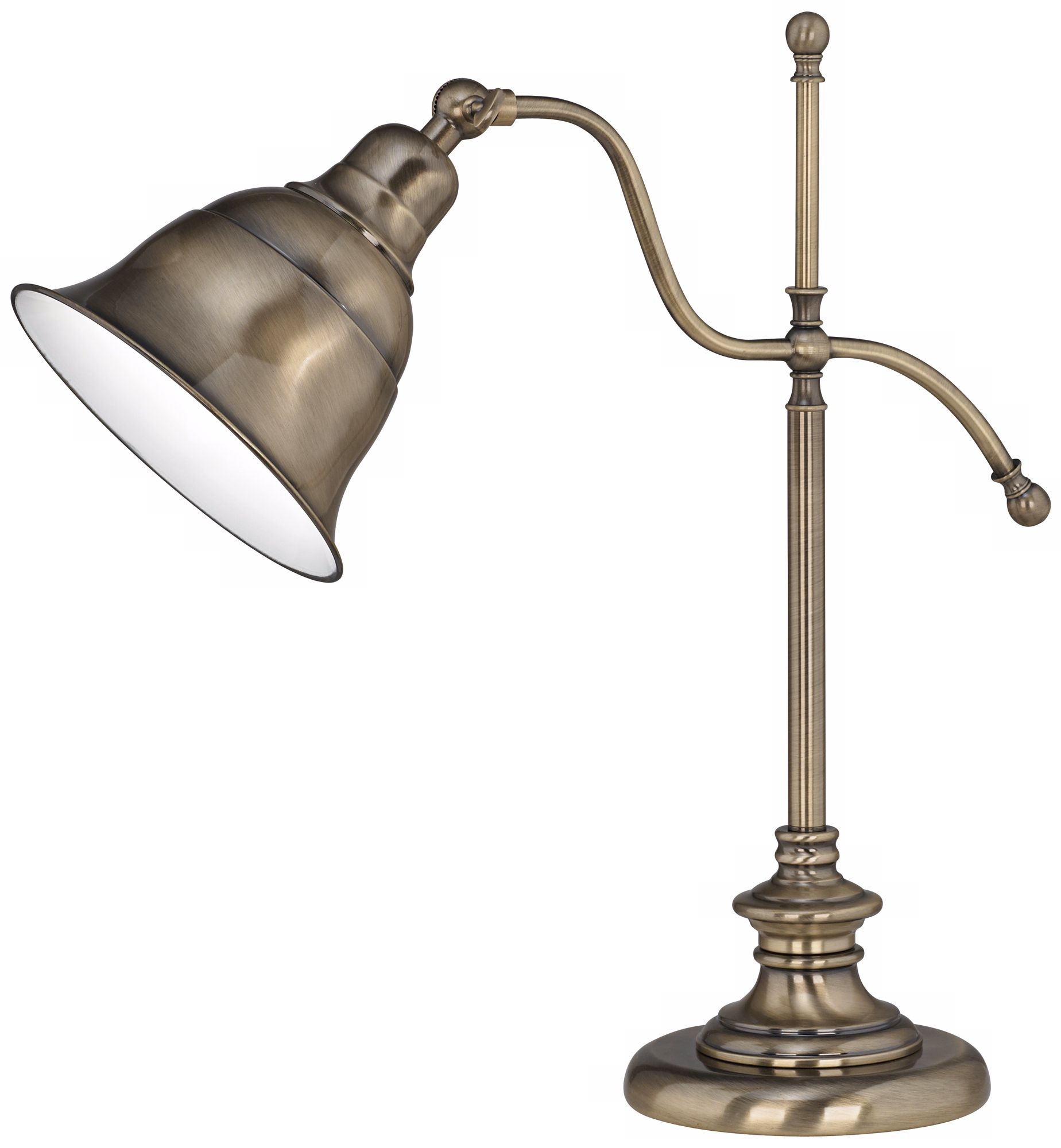 OTT-LITE Lantana Antique Brass Adjustable Desk Lamp