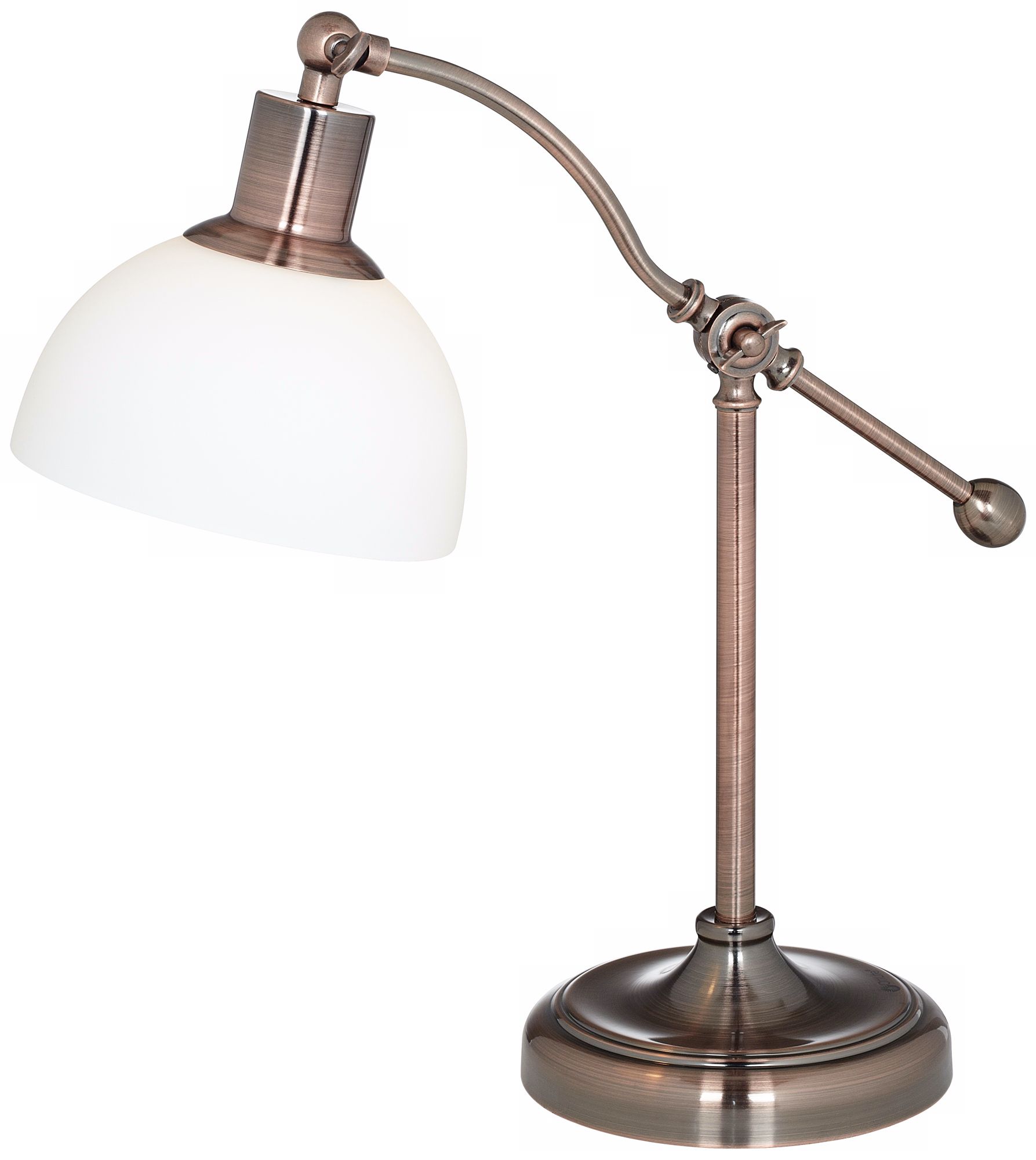 OTT-LITE Tupelo Copper Bronze Adjustable Arm Desk Lamp