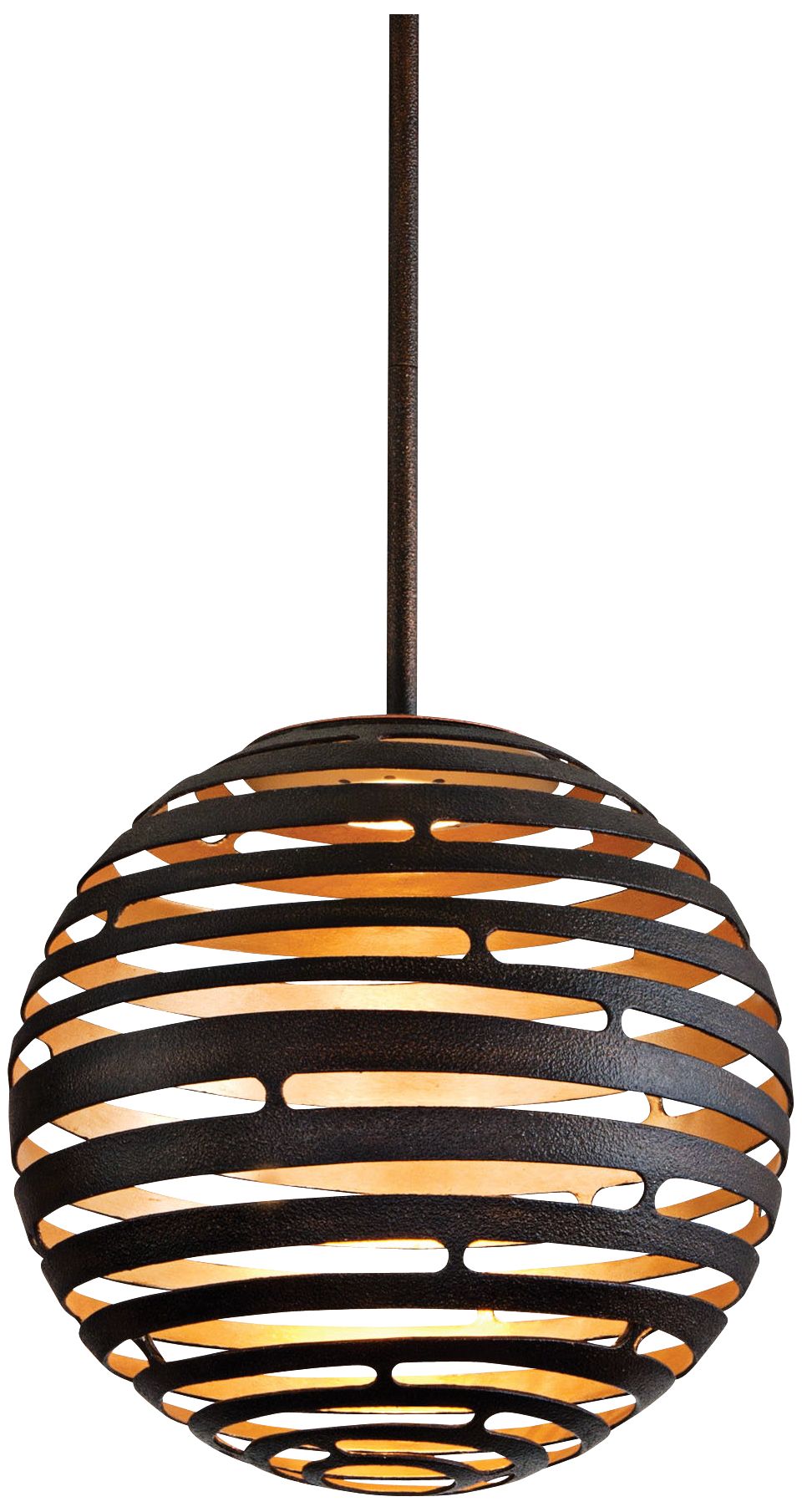 Tango Textured Bronze 12" Wide Corbett LED Pendant Light