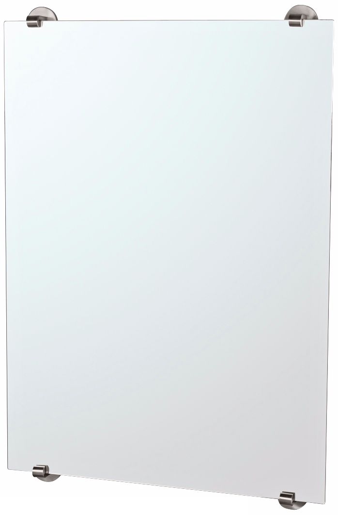 Gatco Zone Minimalist Satin Nickel 32" High Wall Mirror
