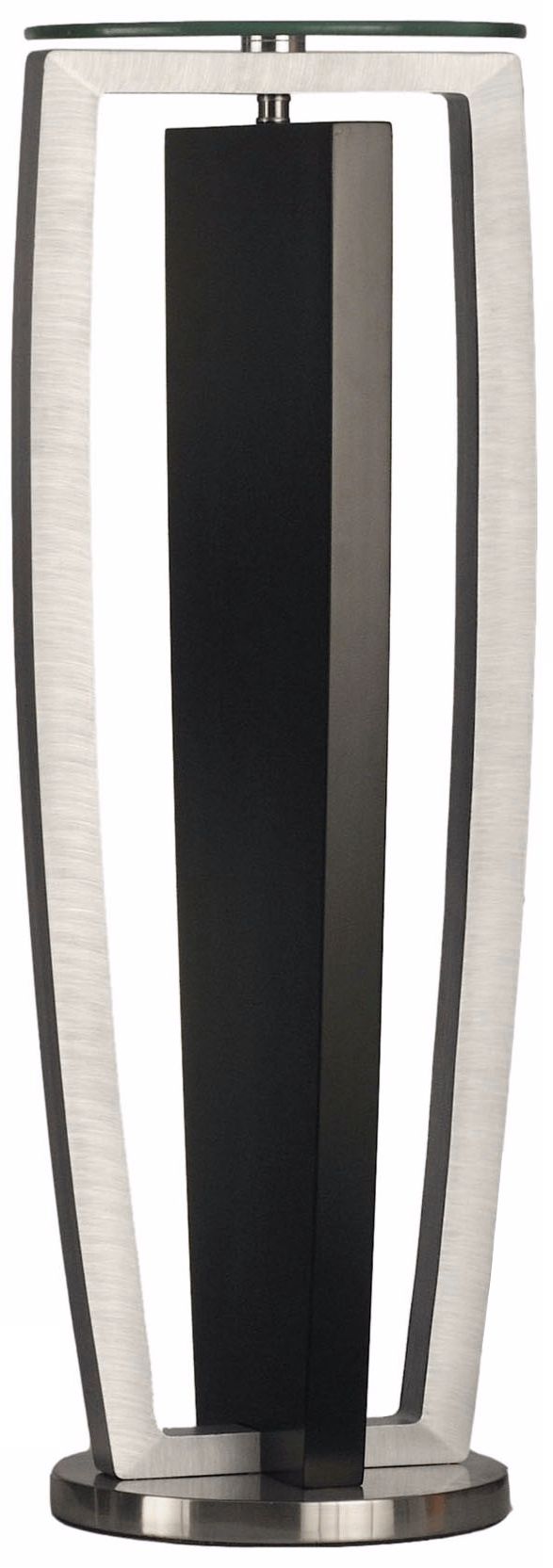 Intersect Brushed Aluminum Decorative Pedestal U7440
