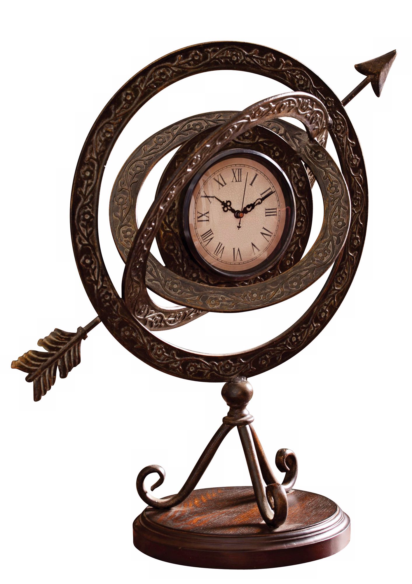 Armillary 19 3/4" High Tabletop Clock