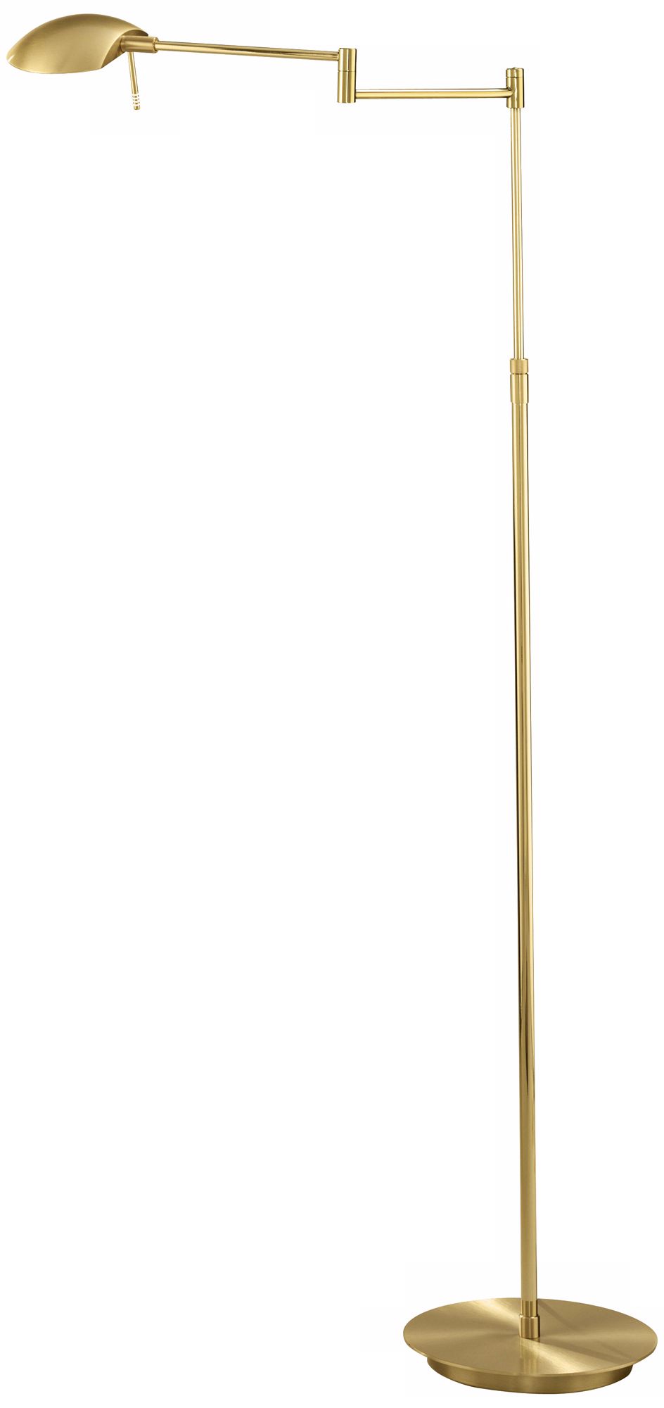 Dual Brass Bernie Turbo Pharmacy LED Holtkoetter Floor Lamp