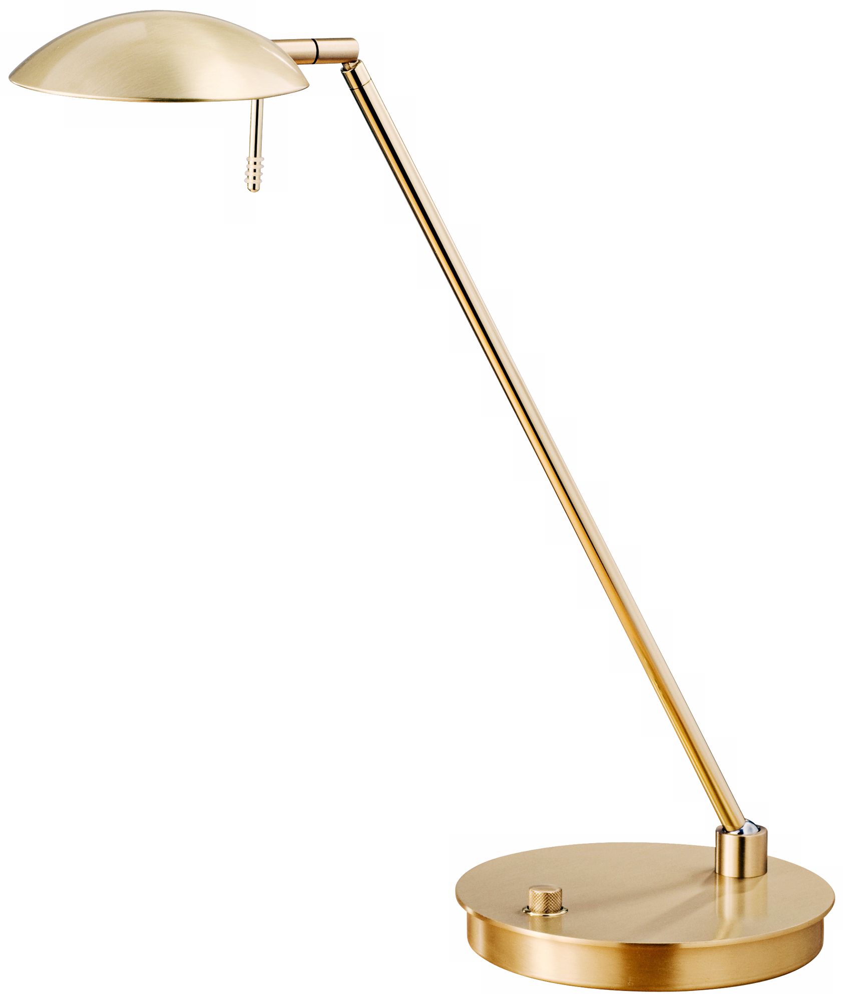 Dual Brass Bernie Turbo LED Tilt Base Holtkoetter Desk Lamp
