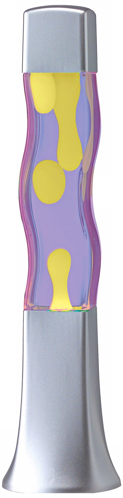 Groovy Yellow and Purple Curvy Motion Lamp