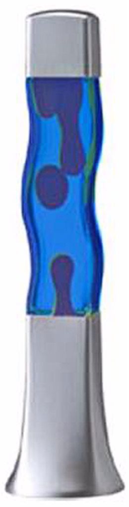 Groovy Blue and Blue Curvy Motion Lamp