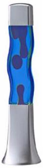 Groovy Blue and Blue Curvy Motion Lamp U7641