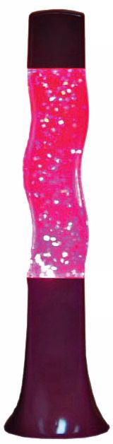 Groovy Purple Glitter Curvy Motion Lamp