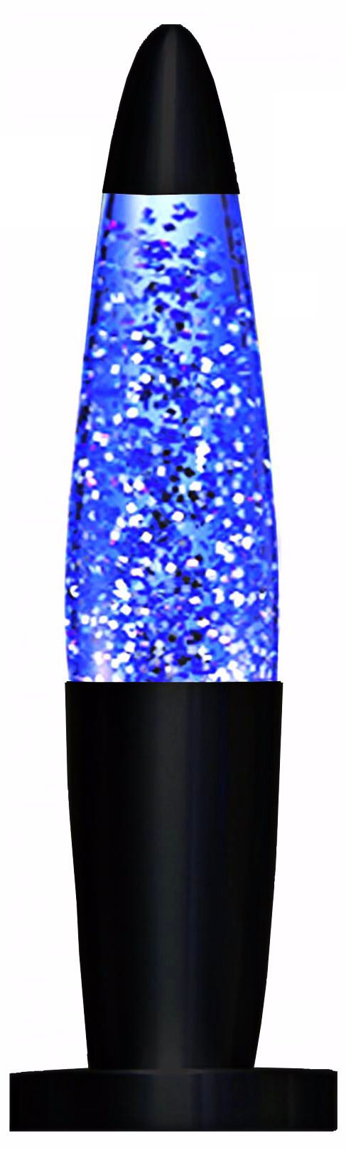 Black Base Blue Glitter Motion Lamp