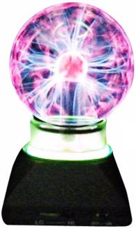 Plasma Ball with Neon Ring Accent Lamp U7649