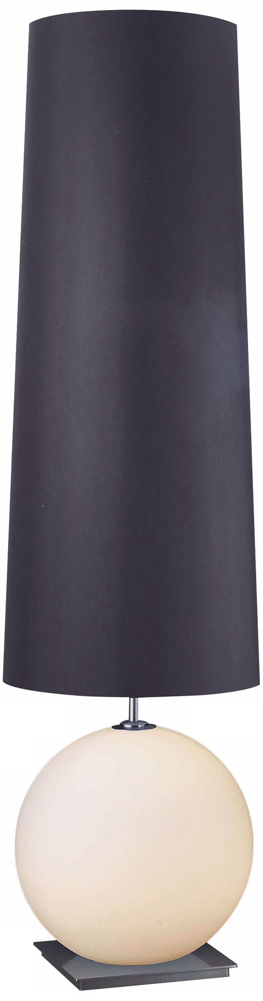 Black Round Shade Galileo Halogen Holtkoetter Floor Lamp