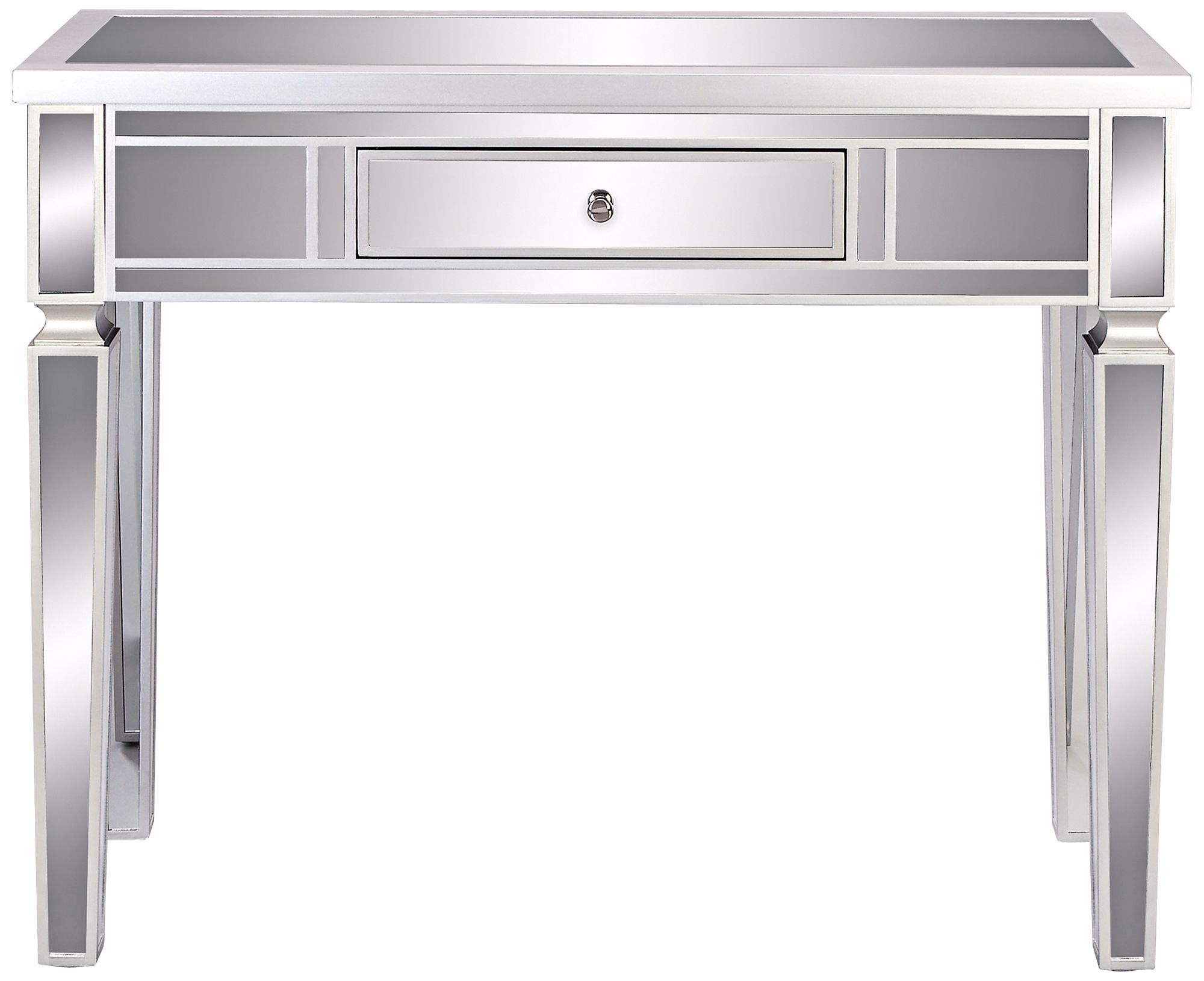 Mirrored Single Drawer Console Table