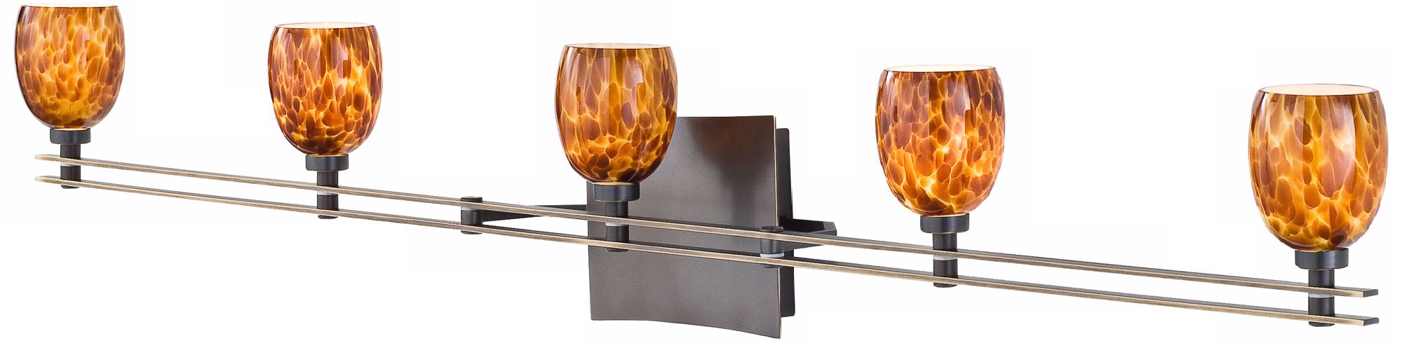 Holtkoetter Bronze with Sunset 5-Light Bath Light Fixture