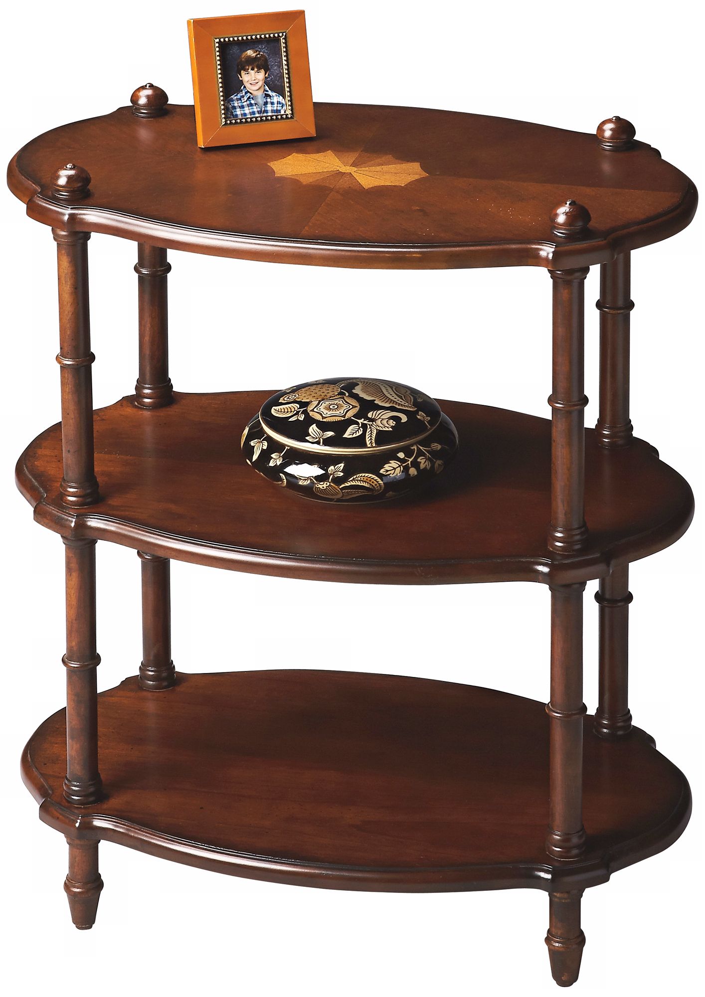 Plantation Cherry Oval Accent Table