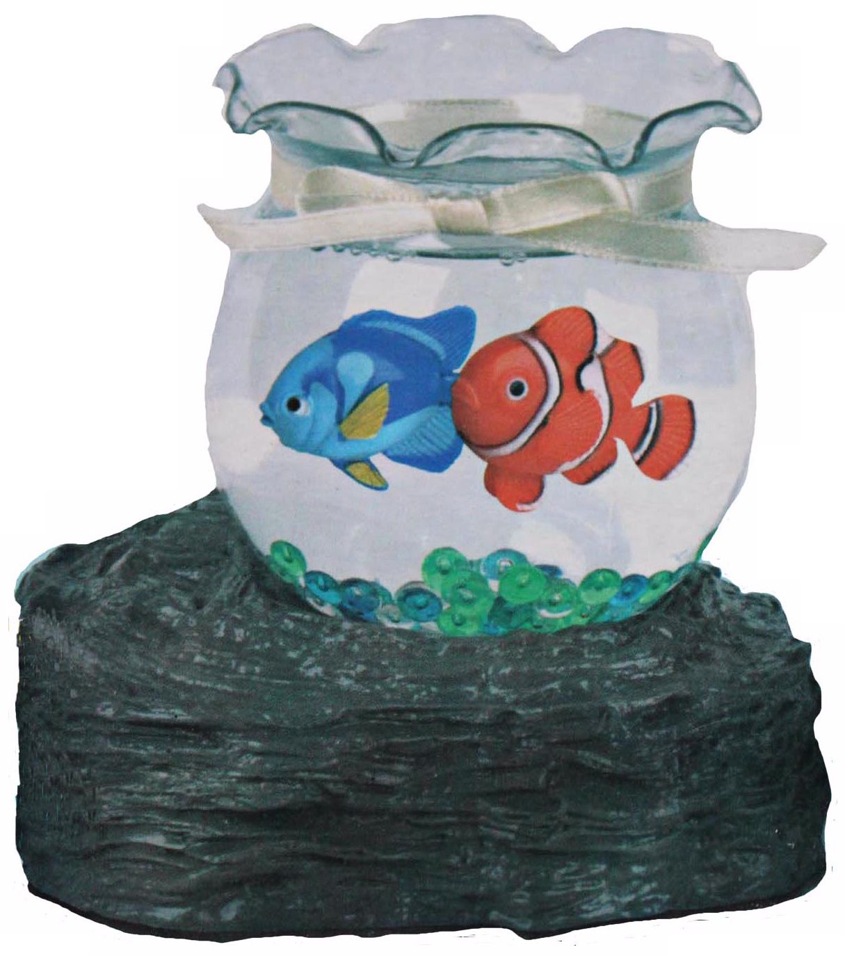 Fish Bowl Battery Operated Decorative Accent U7850