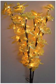 Decorative Yellow LED Orchid Blossom Tree Accent Light U7876