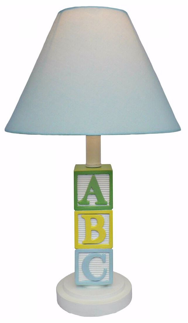ABC with Blue Shade Table Lamp