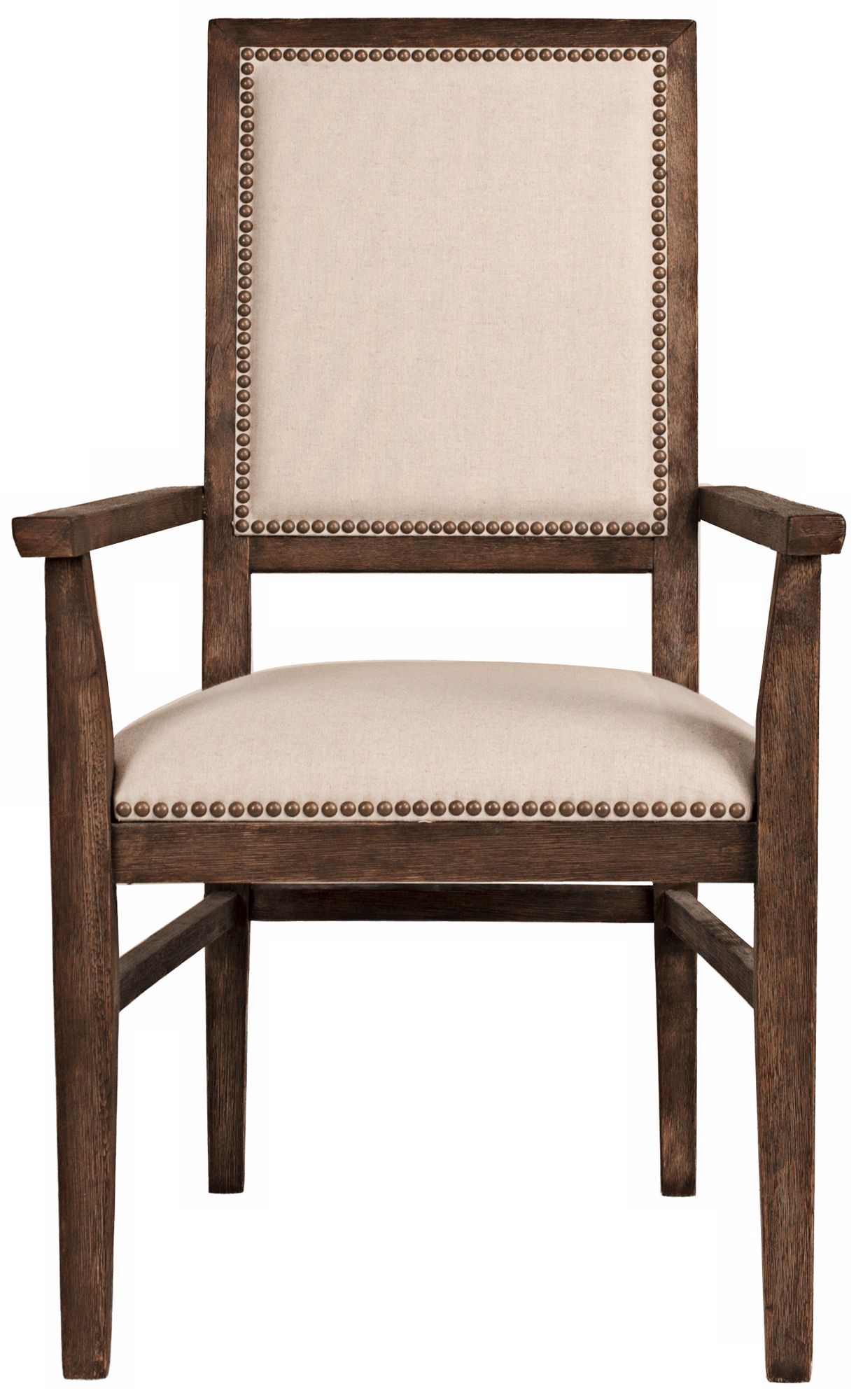 Dexter Rustic Java Acacia Wood Dining Arm Chair