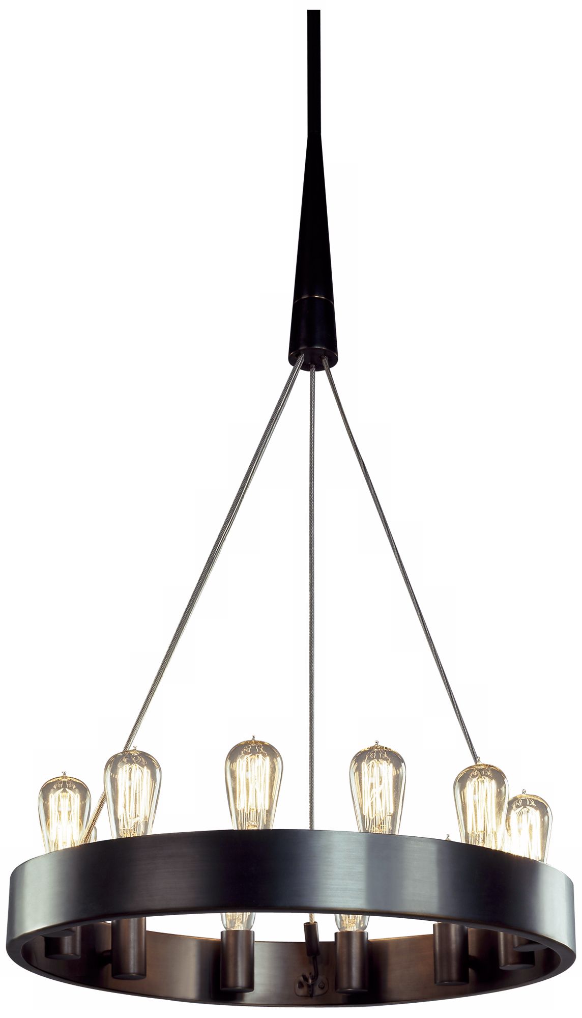 Rico Espinet Candelaria 24" Wide 12-Light Bronze Chandelier