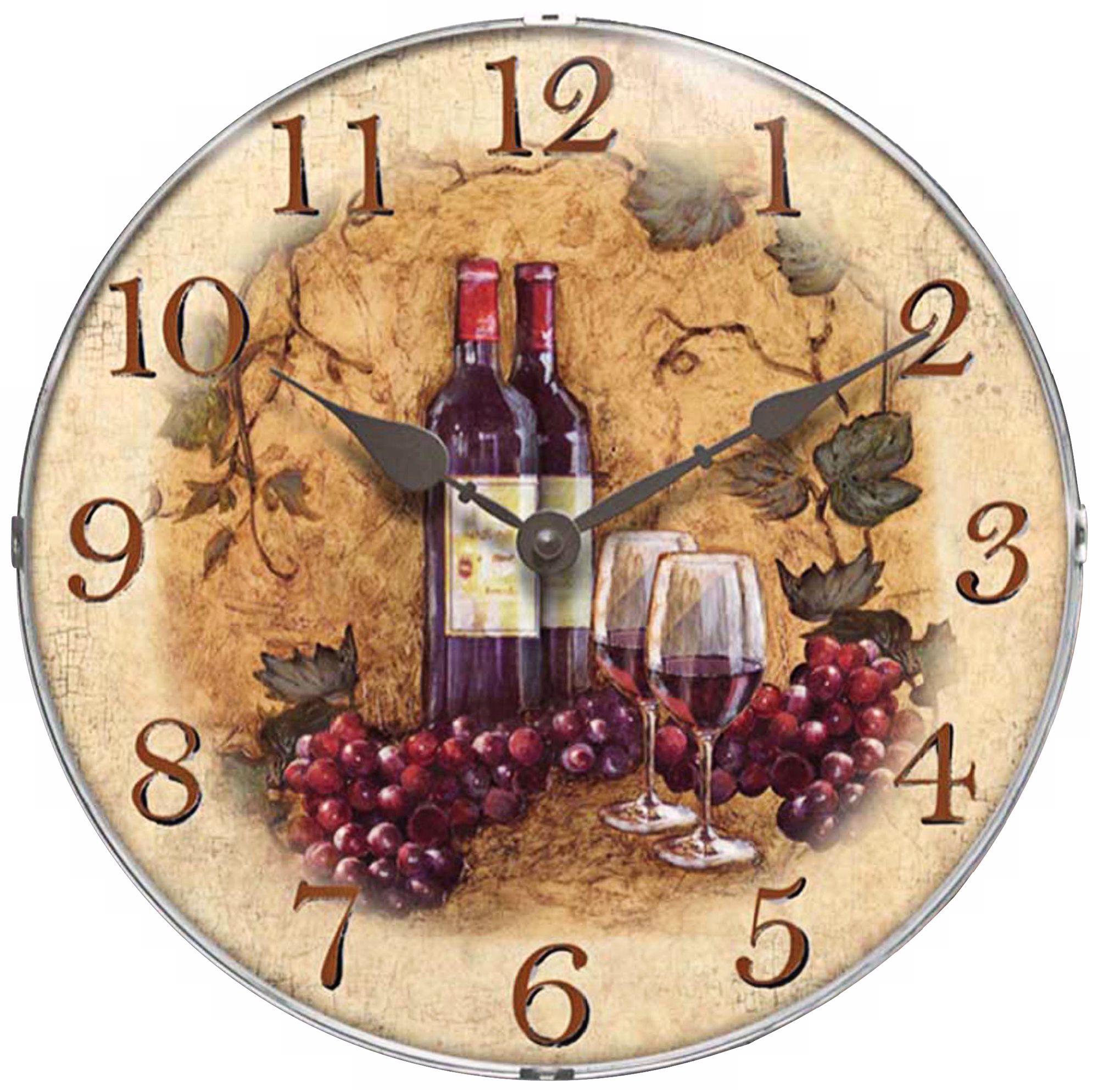 Vin Rouge Wall Clock
