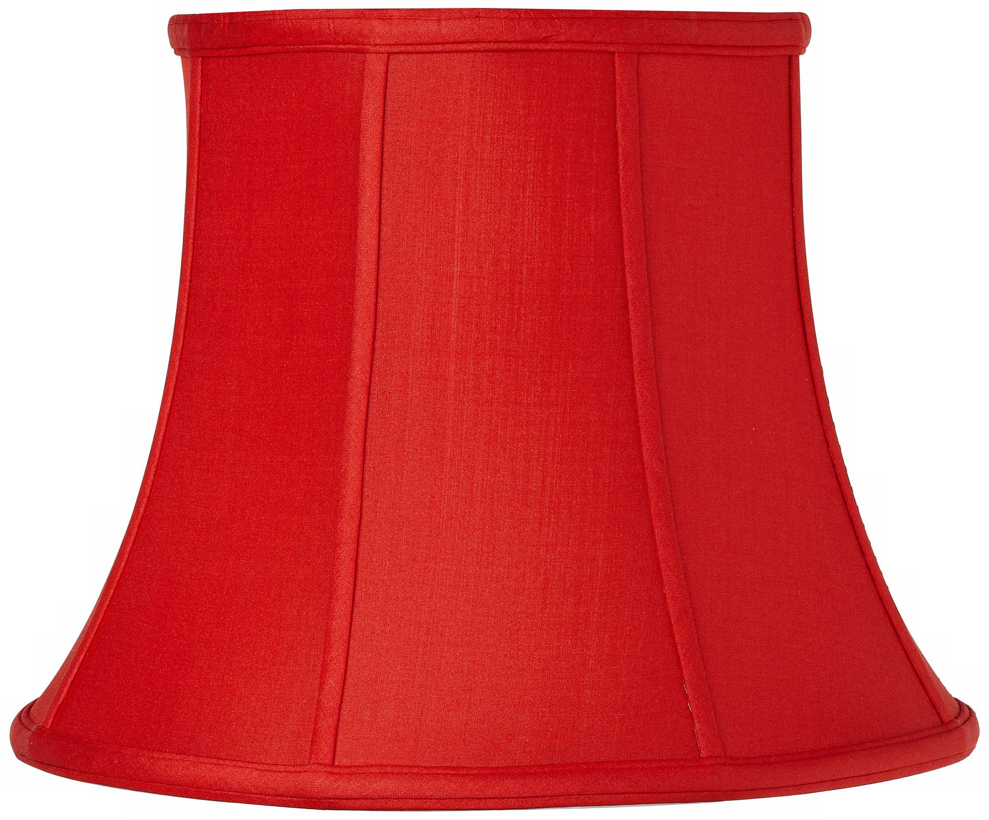 Red Silk Modified Bell Shade 9x14x11 (Spider)