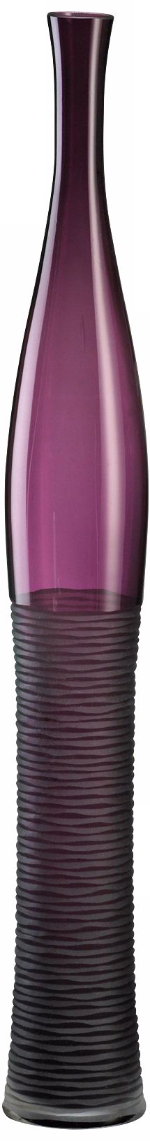 Large Amethyst Glass Bottle Vase