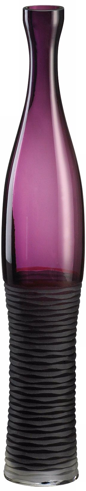 Small Amethyst Glass Bottle Vase