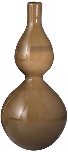 Brown Silhouette Glass Vase