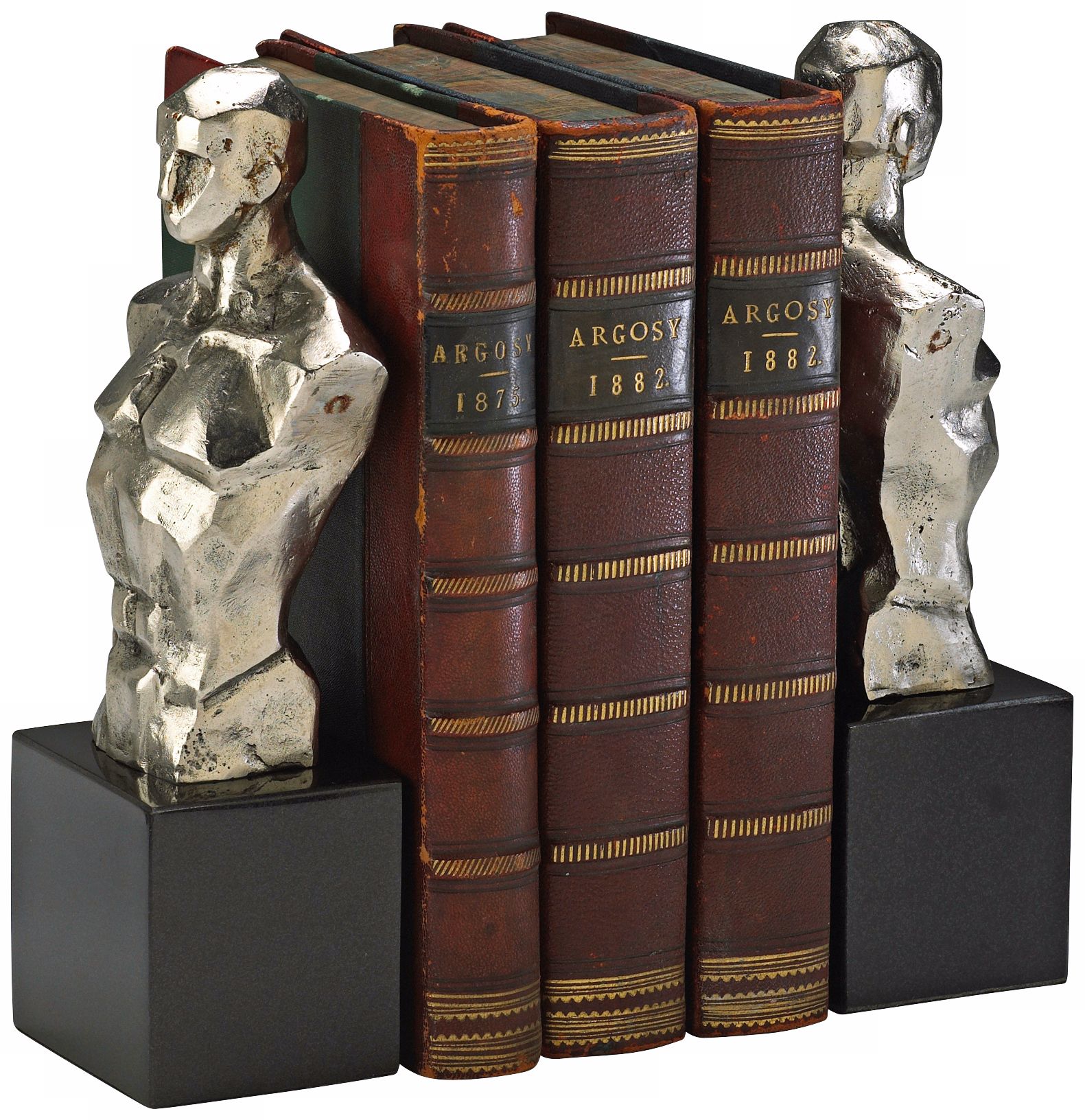 Hercules Chrome with Black Granite Bookends