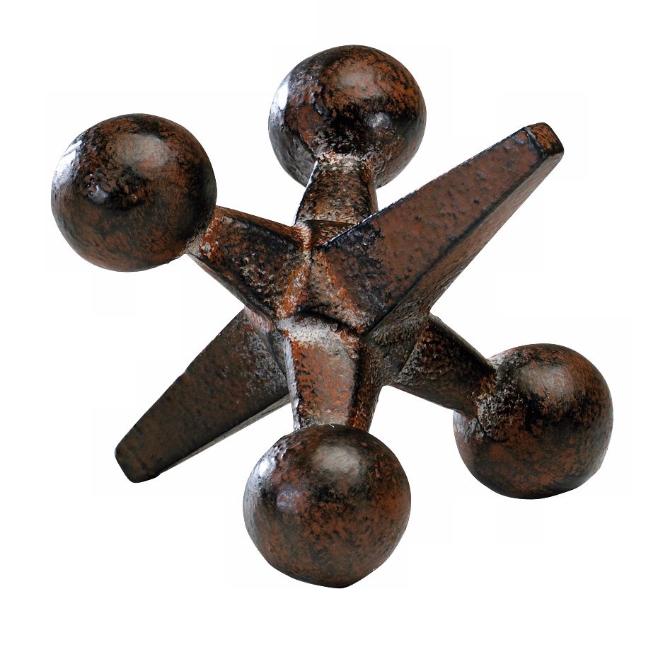 Large Antiqued Rust Jack