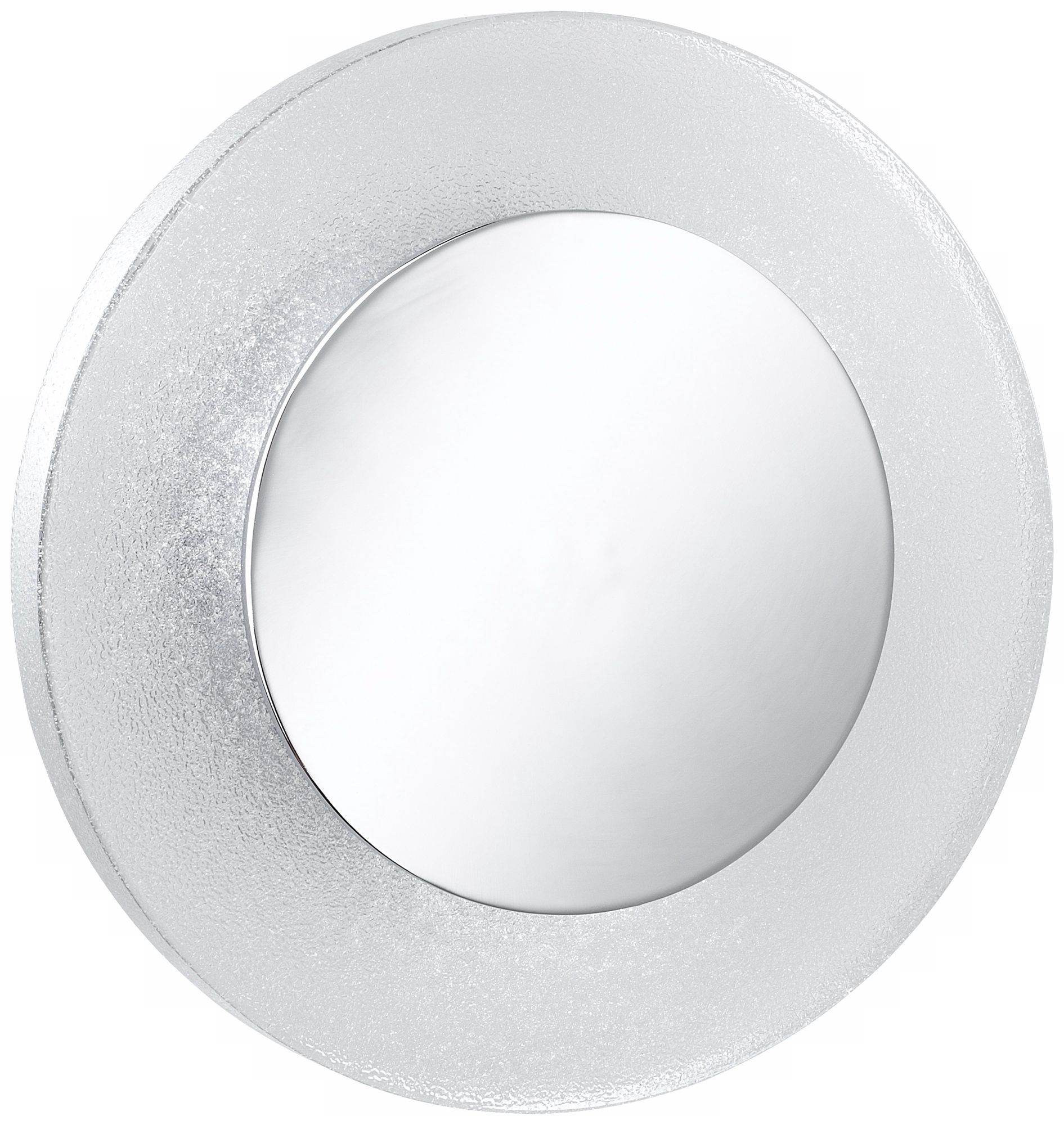 Disc Chrome and Clear Glass LED Wall Sconce