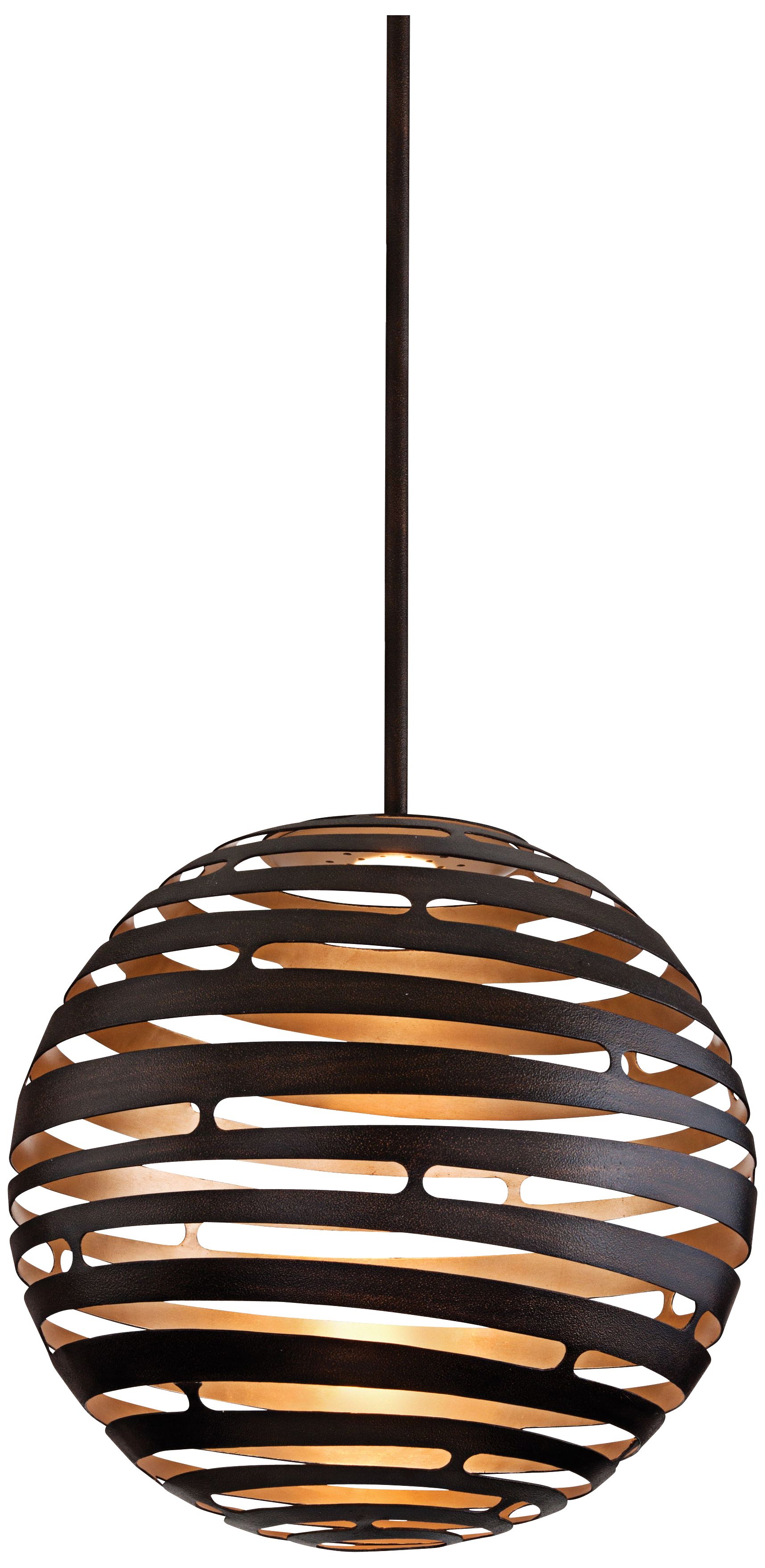 Tango Textured Bronze 23" Wide Corbett LED Pendant Light