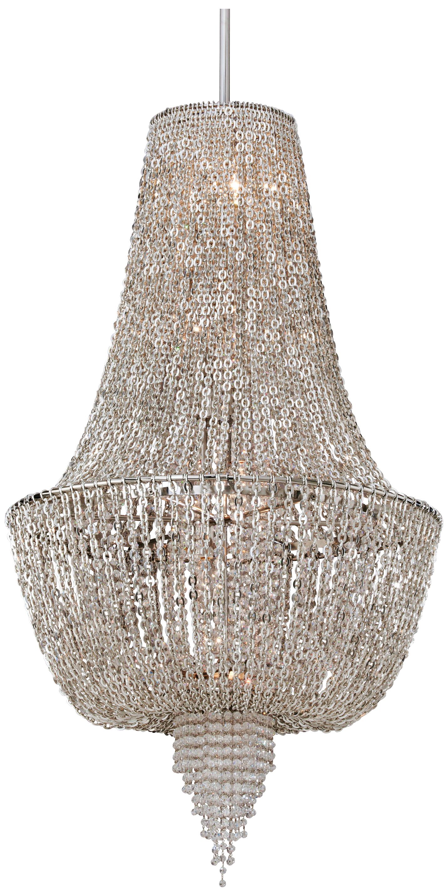 Vixen Polished Nickel 44 1/2" High Corbett Pendant Light