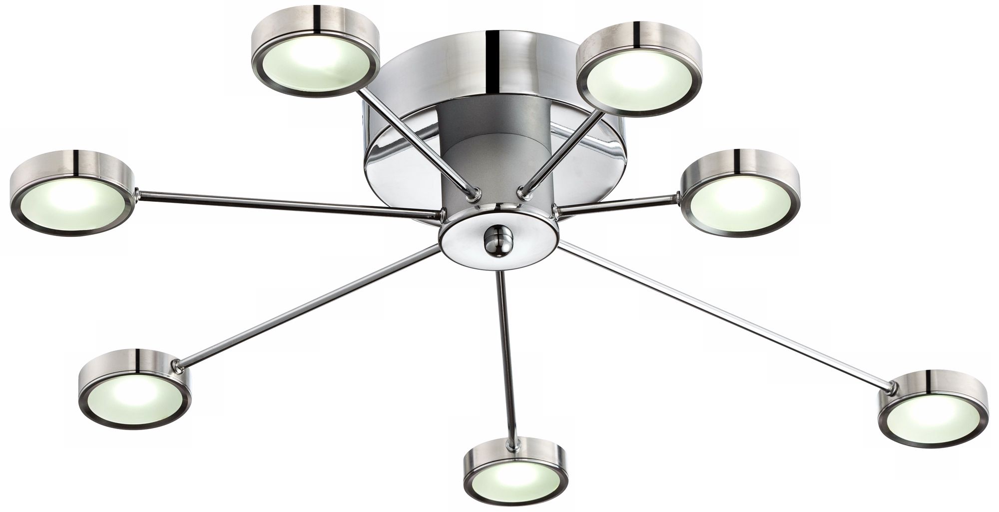 Retro Circles 30" Wide LED Ceiling Light Fixture