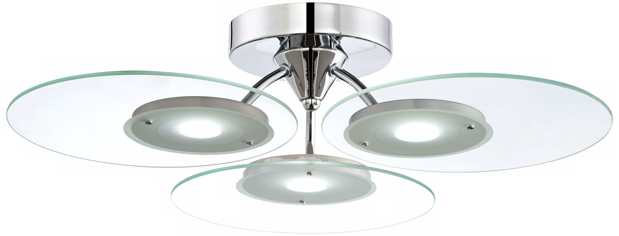 Possini Glass Plate 22" Wide LED Ceiling Light Fixture