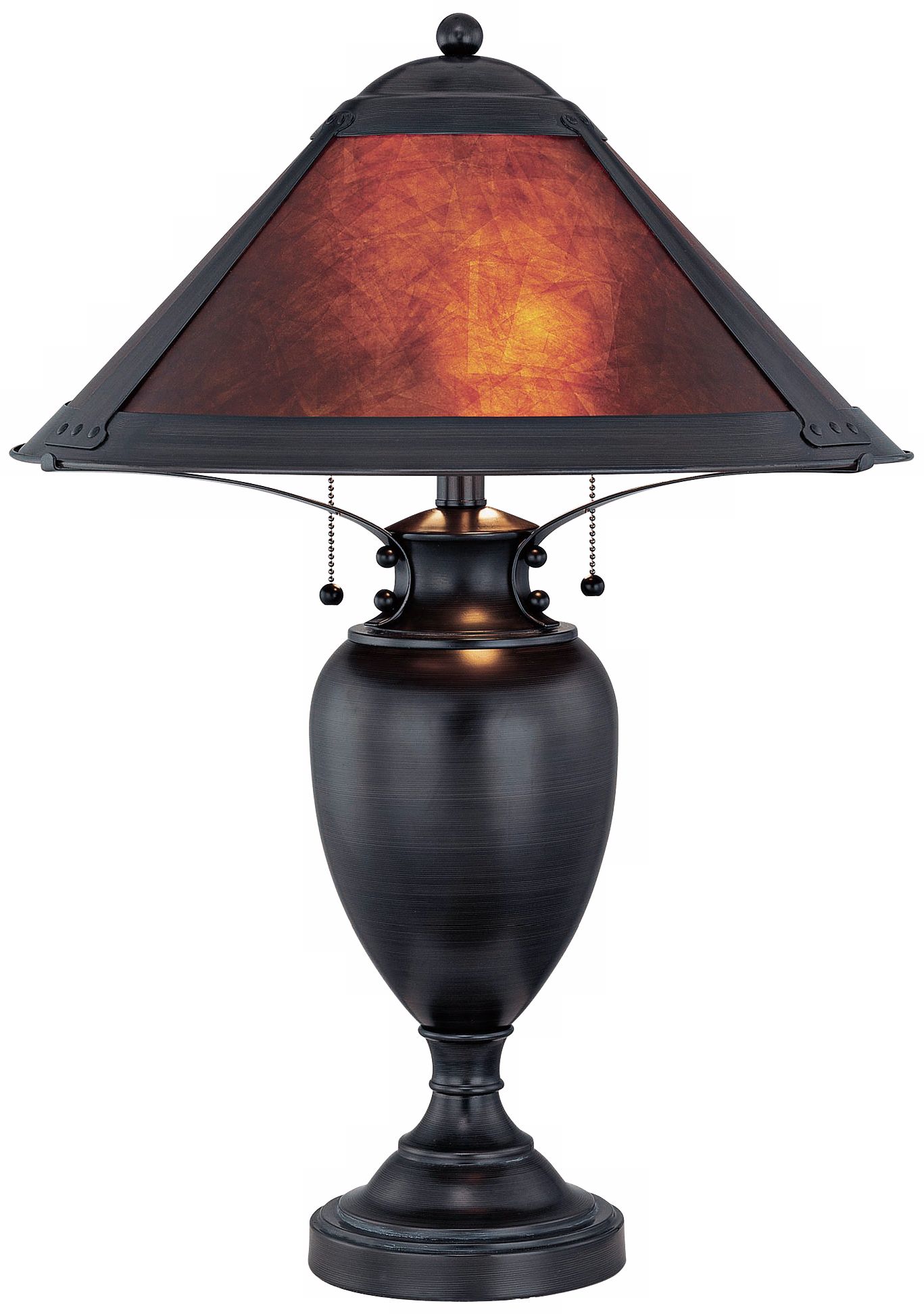 Mischa Dark Bronze with Mica Shade Lite Source Table Lamp