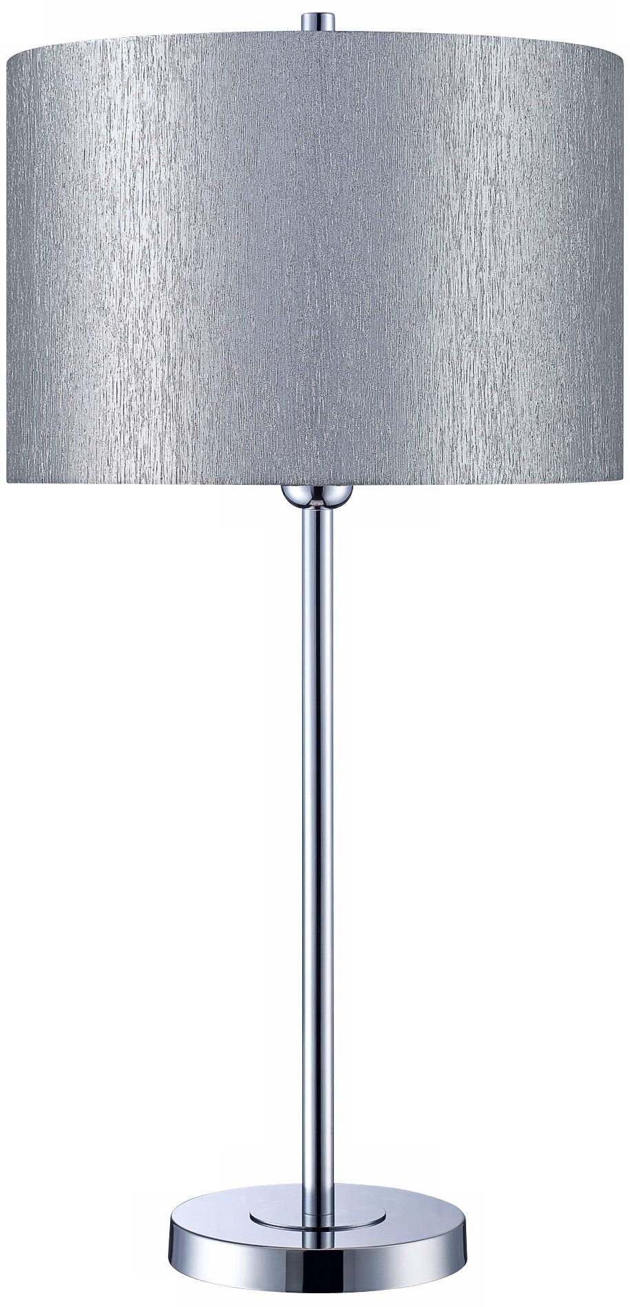Silvain Chrome with Silver Shade Table Lamp