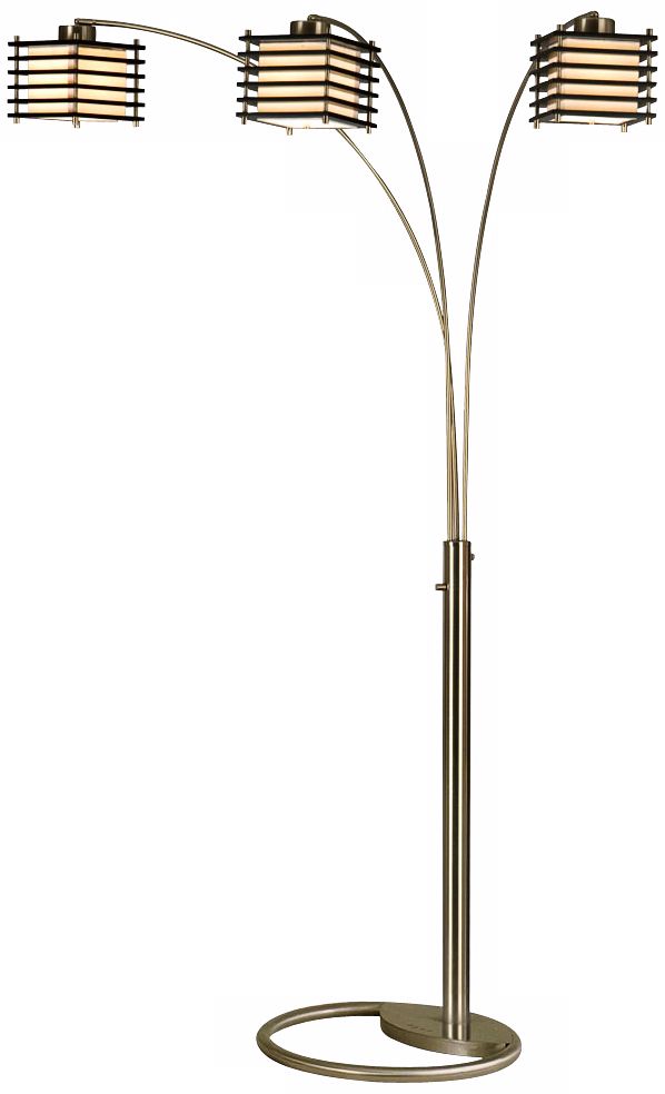 Kimura 3-Light Arc Nova Floor Lamp